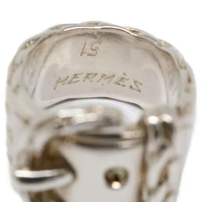 Pre-owned Hermes Silver Silver 925 Band Ring ()