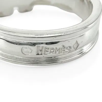 Pre-owned Hermes Silver Silver 925 Band Ring ()
