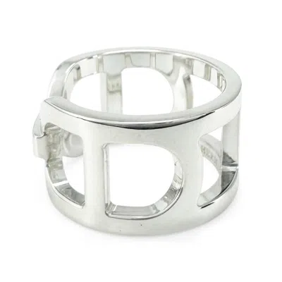 Pre-owned Hermes Silver Silver 925 Band Ring ()