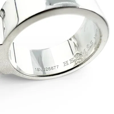 Pre-owned Hermes Silver Silver 925 Band Ring ()