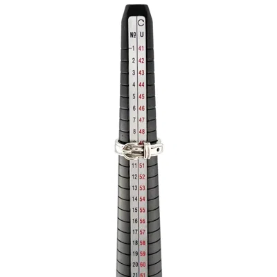 Pre-owned Hermes Silver Silver 925 Band Ring ()