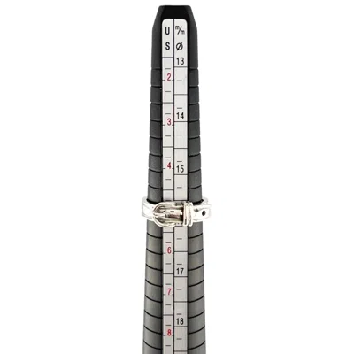 Pre-owned Hermes Silver Silver 925 Band Ring ()