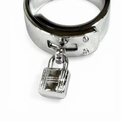 Pre-owned Hermes Silver Silver 925 Band Ring ()