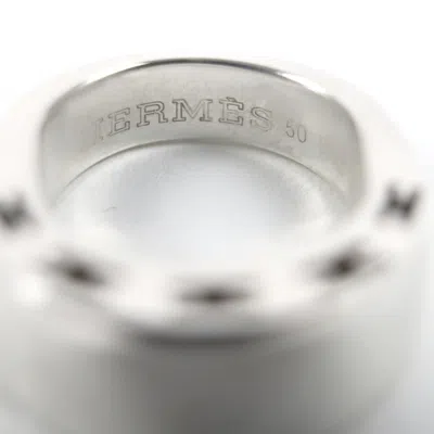 Pre-owned Hermes Silver Silver 925 Band Ring ()