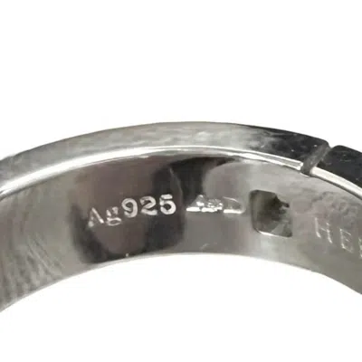 Pre-owned Hermes Silver Silver 925 Band Ring ()