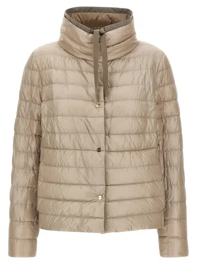 Herno Reversible Down Jacket Puffer Jackets Brown In Brown