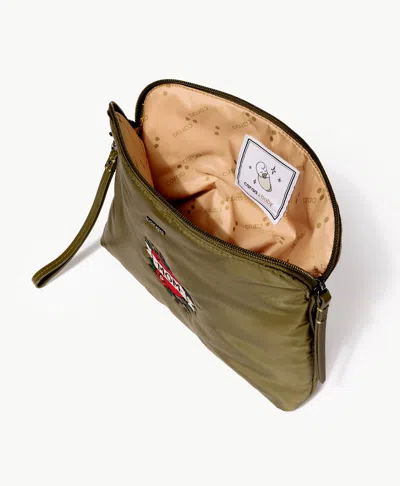 Caraa Baby Pouch Embroidered In Green
