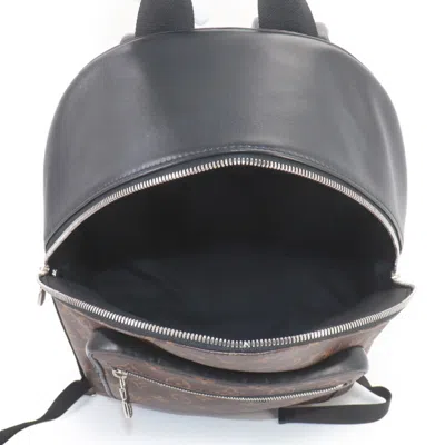Pre-owned Louis Vuitton Black Brown Monogram Macassar Monogram Backpack () In Multi