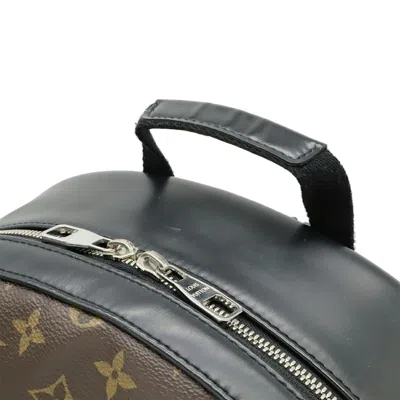 Pre-owned Louis Vuitton Black Brown Monogram Monogram Backpack Shoulder Bag () In Multi