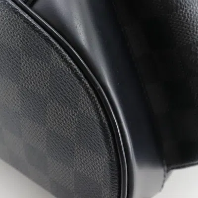Pre-owned Louis Vuitton Black Damier Graphite Canvas Backpack ()