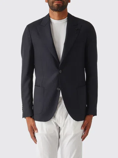 Lardini Single-breasted Tailored Blazer In Blue