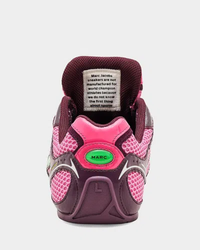 Marc Jacobs The 72 Spring Sneakers Raspberry Pink Multi In Animal Print