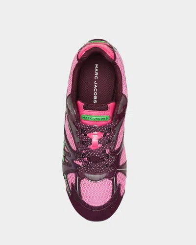 Marc Jacobs The 72 Spring Sneakers Raspberry Pink Multi In Animal Print