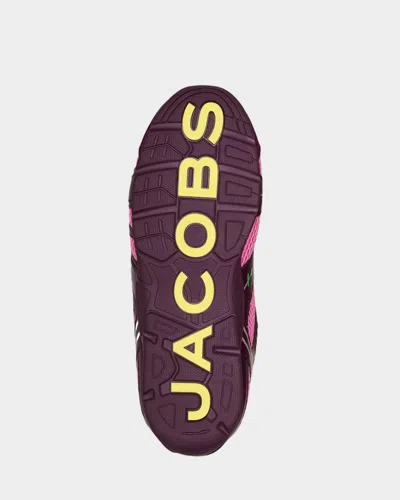 Marc Jacobs The 72 Spring Sneakers Raspberry Pink Multi In Animal Print