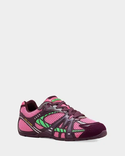 Marc Jacobs The 72 Spring Sneakers Raspberry Pink Multi In Animal Print