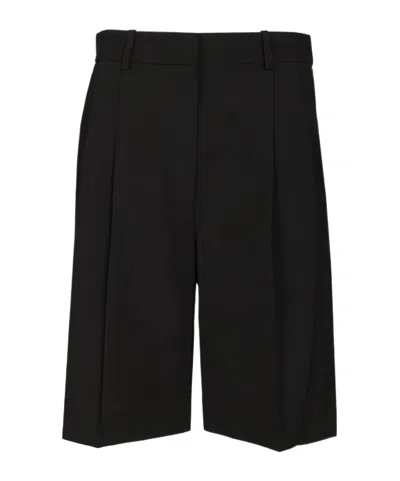 Khaite Auggie Virgin-wool Shorts In Black