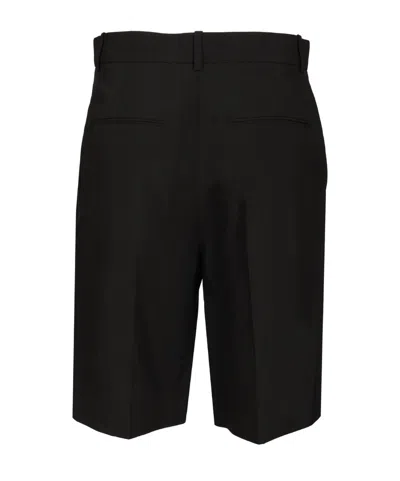 Khaite Auggie Virgin-wool Shorts In Black