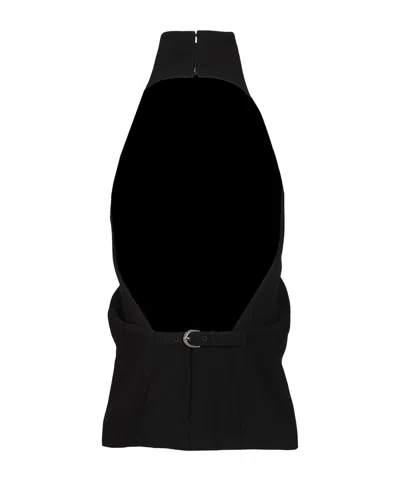 Khaite Backless Top In Black