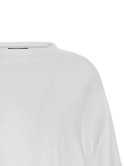 Jacquemus Blue Solid Crew Neck T-shirt In Multi