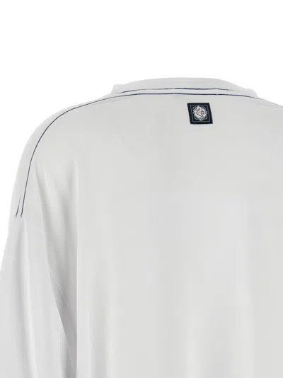 Jacquemus Blue Solid Crew Neck T-shirt In Multi