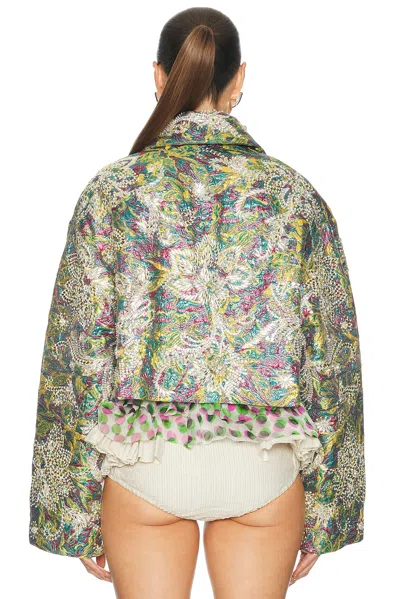 Dries Van Noten Jacquard-pattern Jacket In Multi