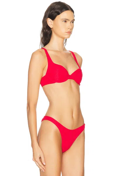 Juillet Cate Bikini Top In Red