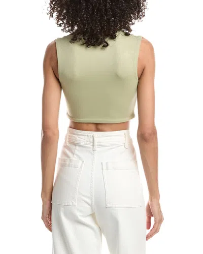 Guizio Celestial Stretch Top In Green