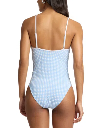 Onia Soleil Tie Front One-piece In Metallic