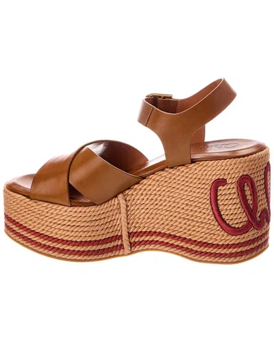 Chloé Elegant Sandal With 10.5 Cm Heel Height For Women In Brown