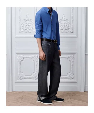 Dior Long Regular Jeans In Black