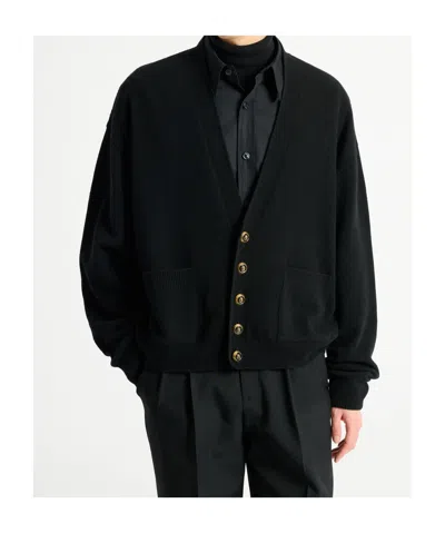 Balmain Eco-cashmere Cardigan In Black