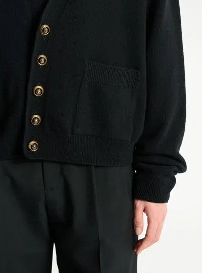 Balmain Eco-cashmere Cardigan In Black