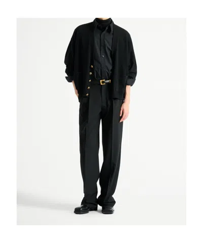 Balmain Eco-cashmere Cardigan In Black