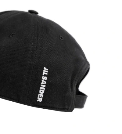 Jil Sander Logo Baseball Cap In Blue