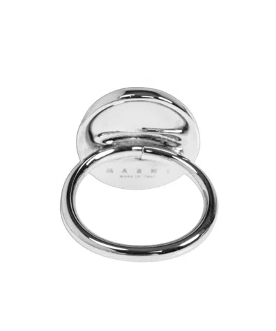 Marni Brass Ring In Black