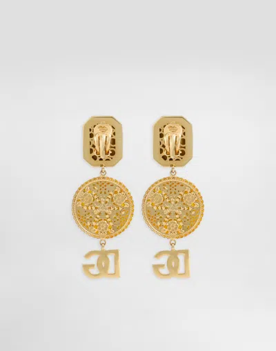 Dolce & Gabbana Clip Earrings In Multi