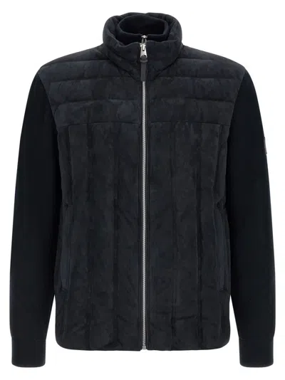 Mackage Blue Solid Wool Jacket In Blue
