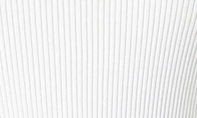 Endless Rose Short Sleeve Ribbed Sweater In White
