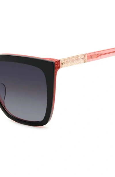 Kate Spade Marlowe 55mm Gradient Square Sunglasses In Black