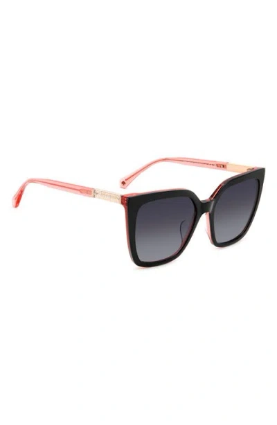 Kate Spade Marlowe 55mm Gradient Square Sunglasses In Black
