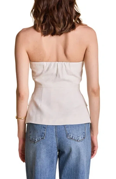 Endless Rose Button Front Strapless Top In Multi