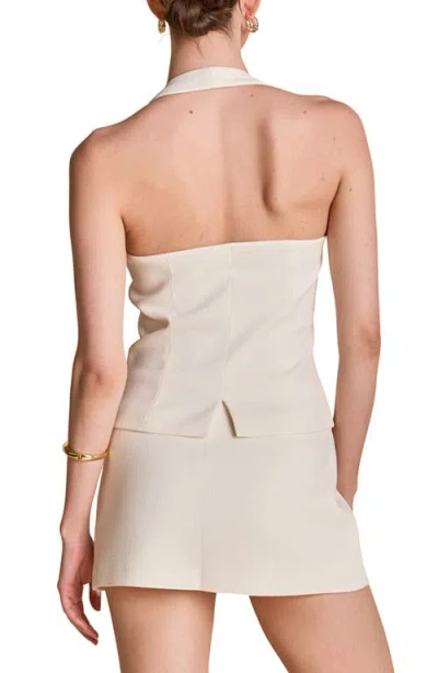 Endless Rose Halter Top In White