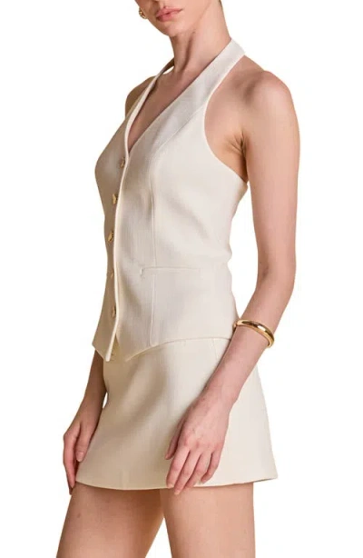 Endless Rose Halter Top In White