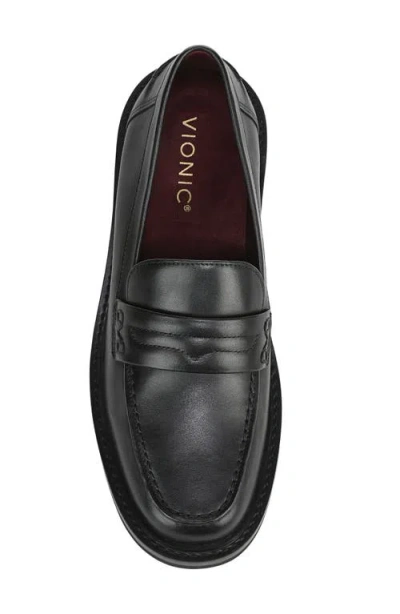 Vionic Caitlin Penny Loafer In Black