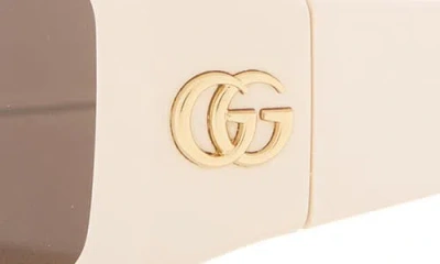 Gucci 54mm Core Rectangular Sunglasses In Pink