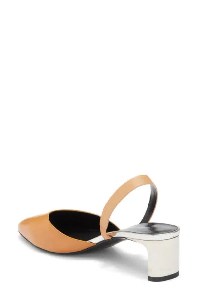 Longchamp Pointed Toe Slingback Pump In Multi