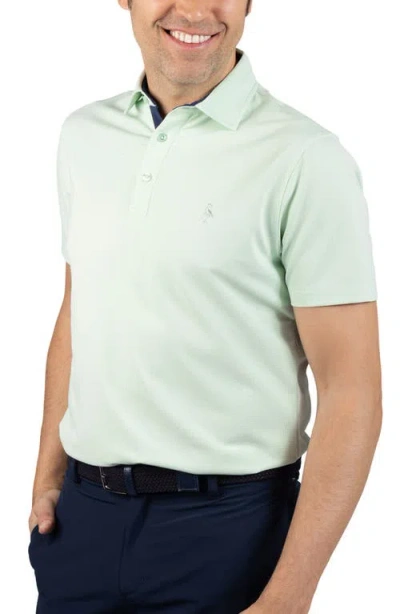 Tailorbyrd Micro Grid Performance Polo In Black