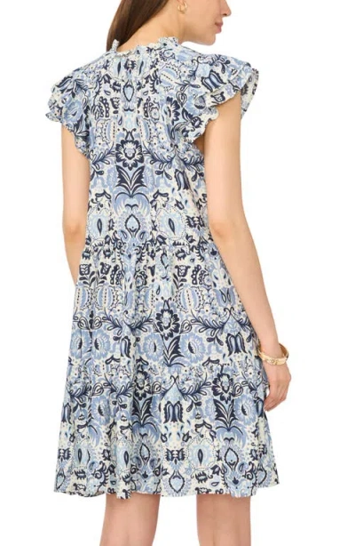 Halogen ® Flutter Cap Sleeve Tiered Dress In Multi
