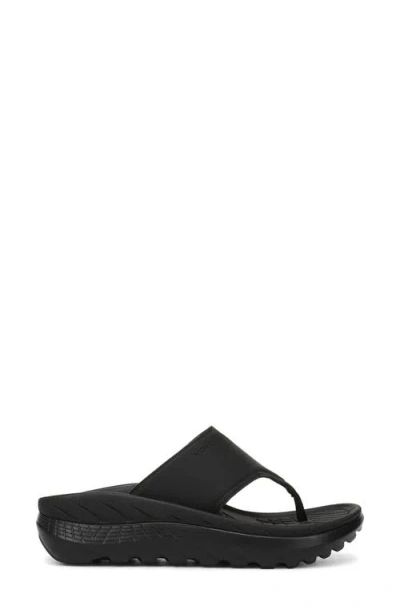 Vionic Restore Iii Platform Flip-flop In Black