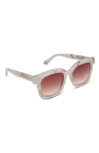 Diff 56mm Makay Square Sunglasses In White